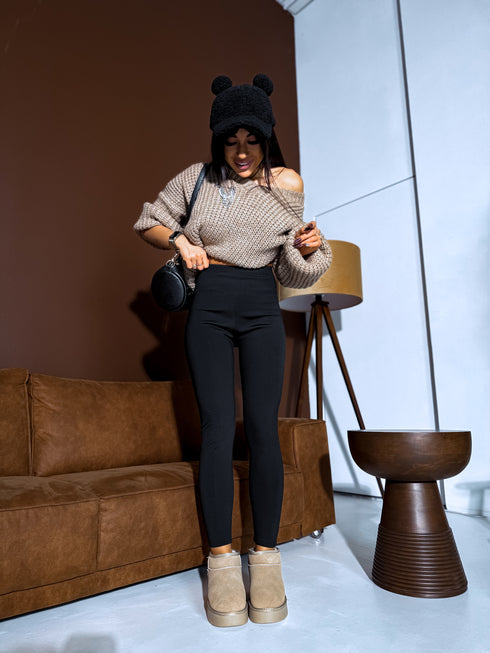 "RITUAL" thermal leggings 3358 - BLACK